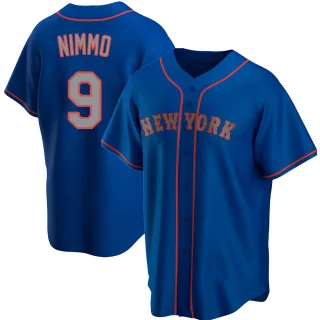 Replica Men's Brandon Nimmo New York Mets Alternate Road Jersey - Royal