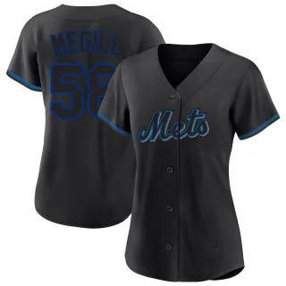 Replica Women's Tylor Megill New York Mets Fashion Jersey - Black