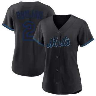 Replica Women's Vidal Brujan New York Mets Fashion Jersey - Black